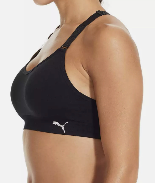 PUMA Women's Seamless Sports Bra with Removable Cups